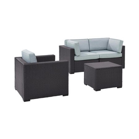 Veranda Biscayne 4 Piece Outdoor Wicker Seating Set - Mist, 4PK VE902431